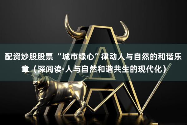 配资炒股股票 “城市绿心”律动人与自然的和谐乐章（深阅读·人与自然和谐共生的现代化）