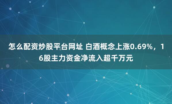 怎么配资炒股平台网址 白酒概念上涨0.69%，16股主力资金净流入超千万元